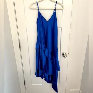 NWT Royal Blue Silk Sleeveless Dress